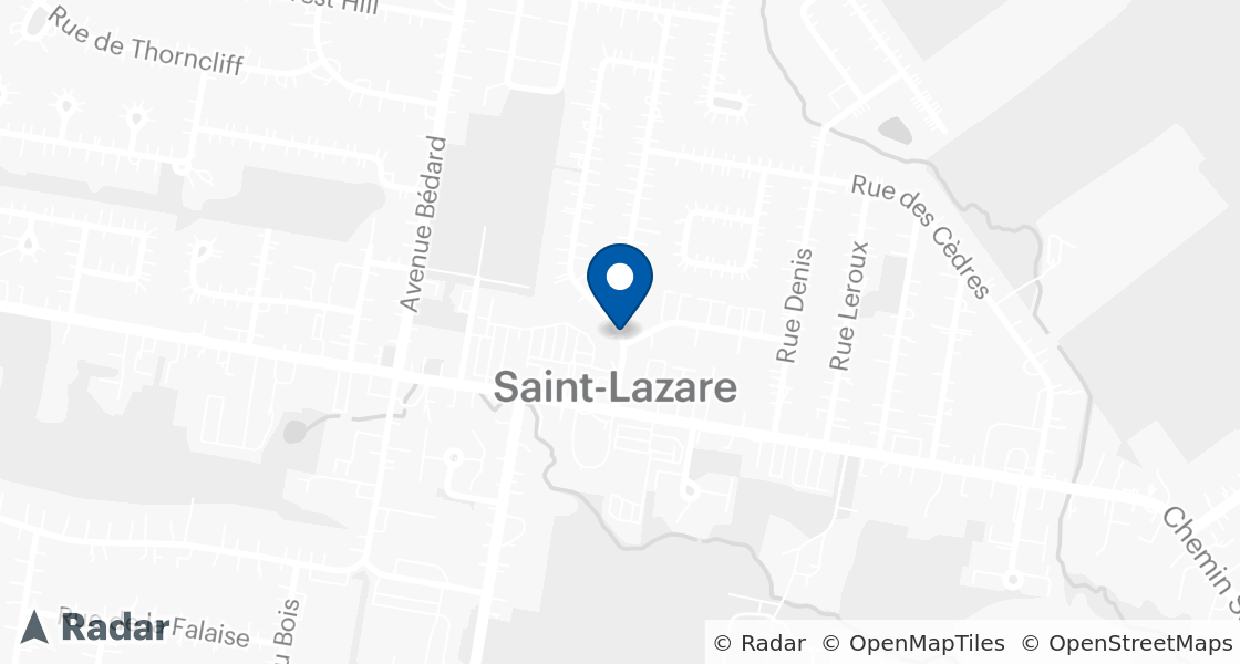 Carte de l'emplacement de Dairy Queen:: 1515 Rue des Marguerites, Saint-Lazare, QC, J7T 2R8